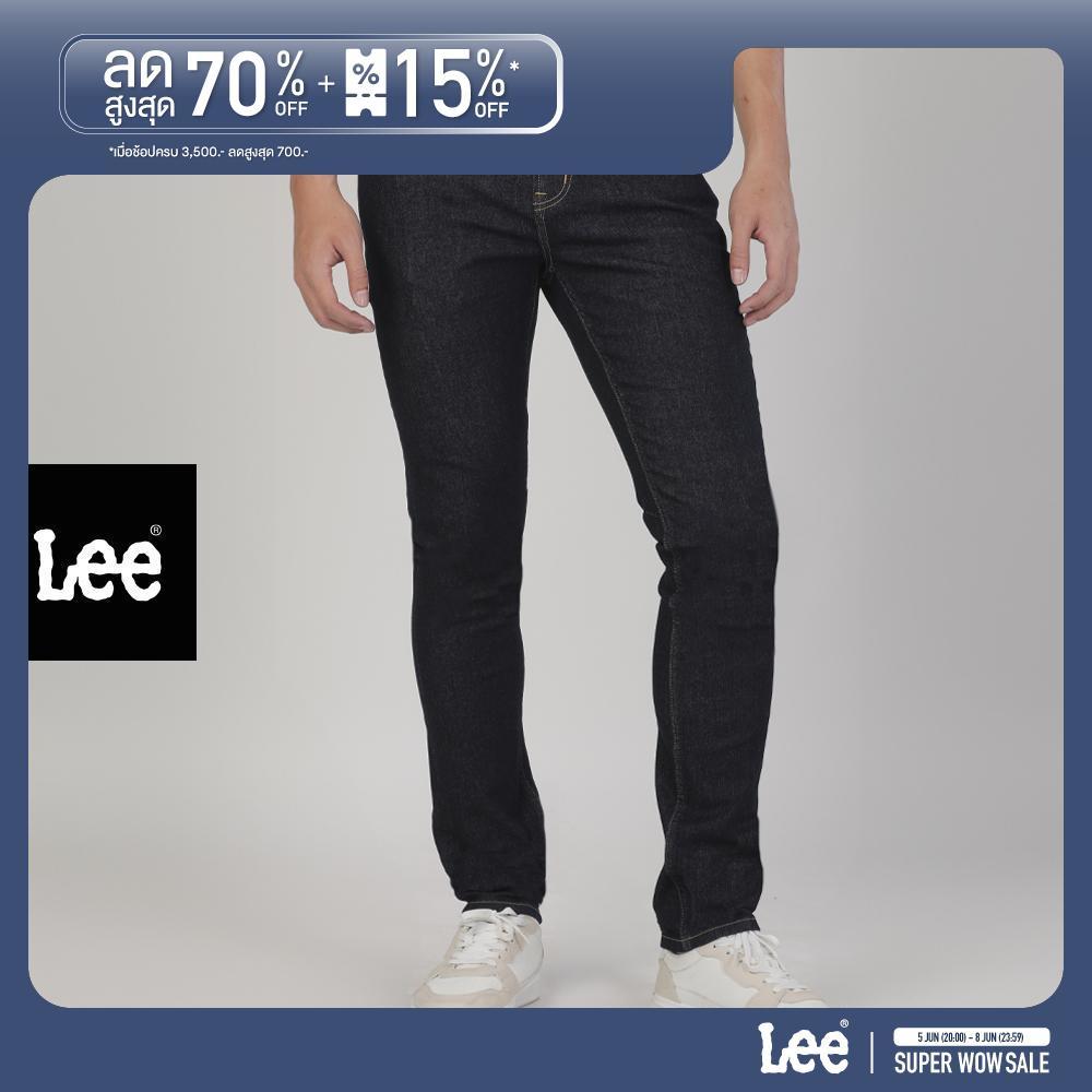 LEE กางเกงยีนส์ผู้ชาย เอวต่ำ ทรงเข้ารูป รุ่น LE S126MRAMF02  สียีนส์เข้ม