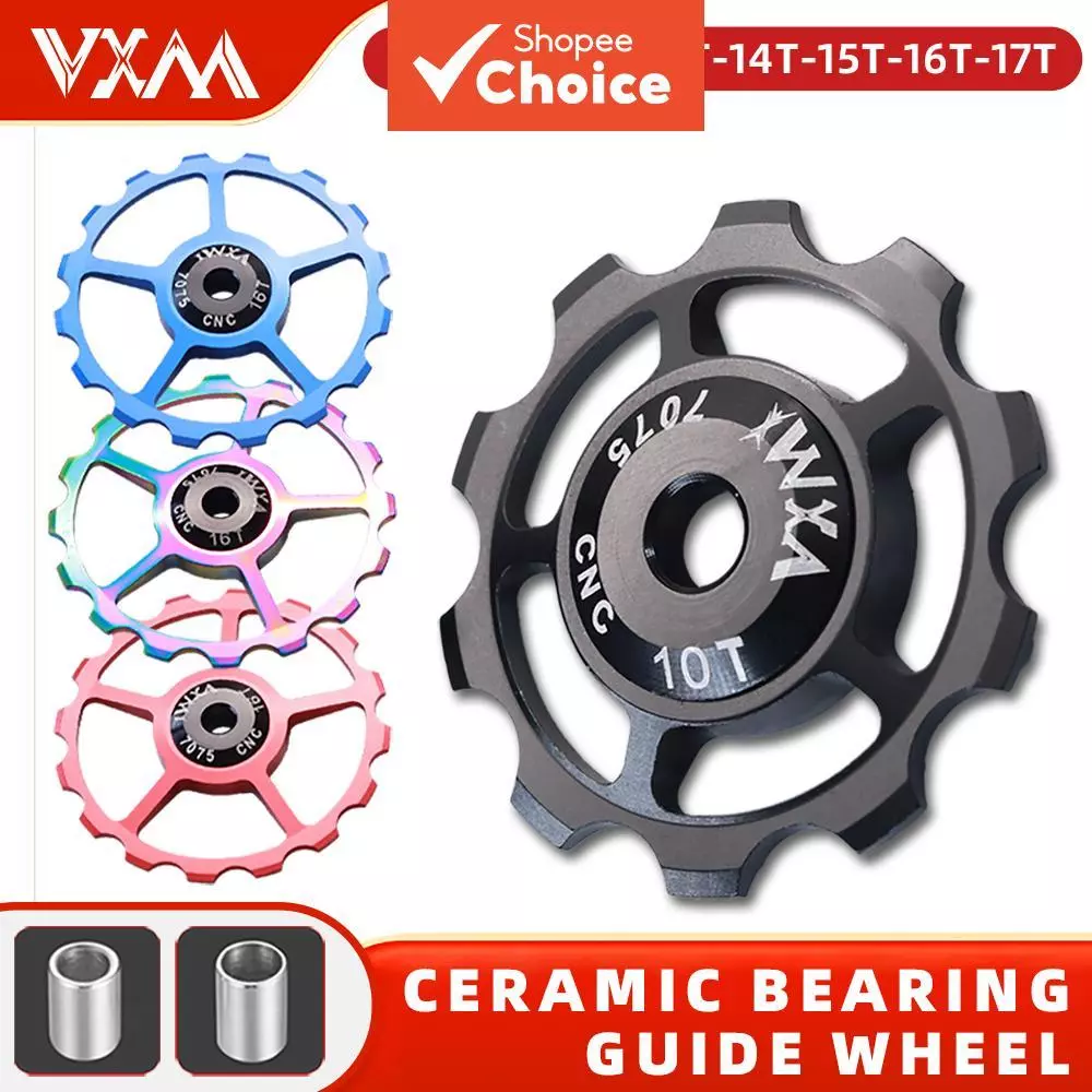 ตลับลูกปืนทางเซรามิกของ VXM ล้อเจอคีย์ CNC อลูมิเนียมอัลลอยด์ รอกตีนผีหลัง 10-16T นําทาง ล้อรอกถนน MTB