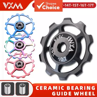 ตลับลูกปืนทางเซรามิกของ VXM ล้อเจอคีย์ CNC อลูมิเนียมอัลลอยด์ รอกตีนผีหลัง 10-16T นําทาง ล้อรอกถนน MTB