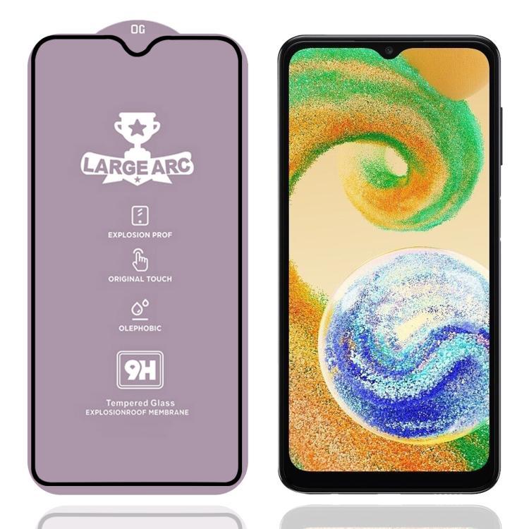 9H 0.4 มม.อลูมิเนียมขนาดใหญ่ Arc ฟิล์มกระจกนิรภัยสําหรับ Samsung Galaxy A04/Samsung Galaxy A04 Core/