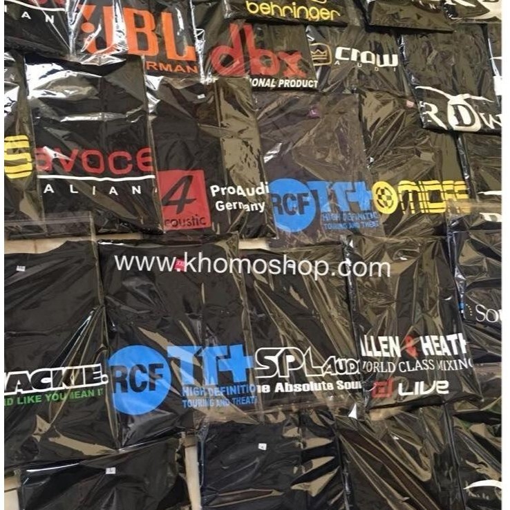 AUDIO LOGO T-SHIRT AUDIO BRAND T-SHIRT โลโก้ DISTRO T-SHIRT