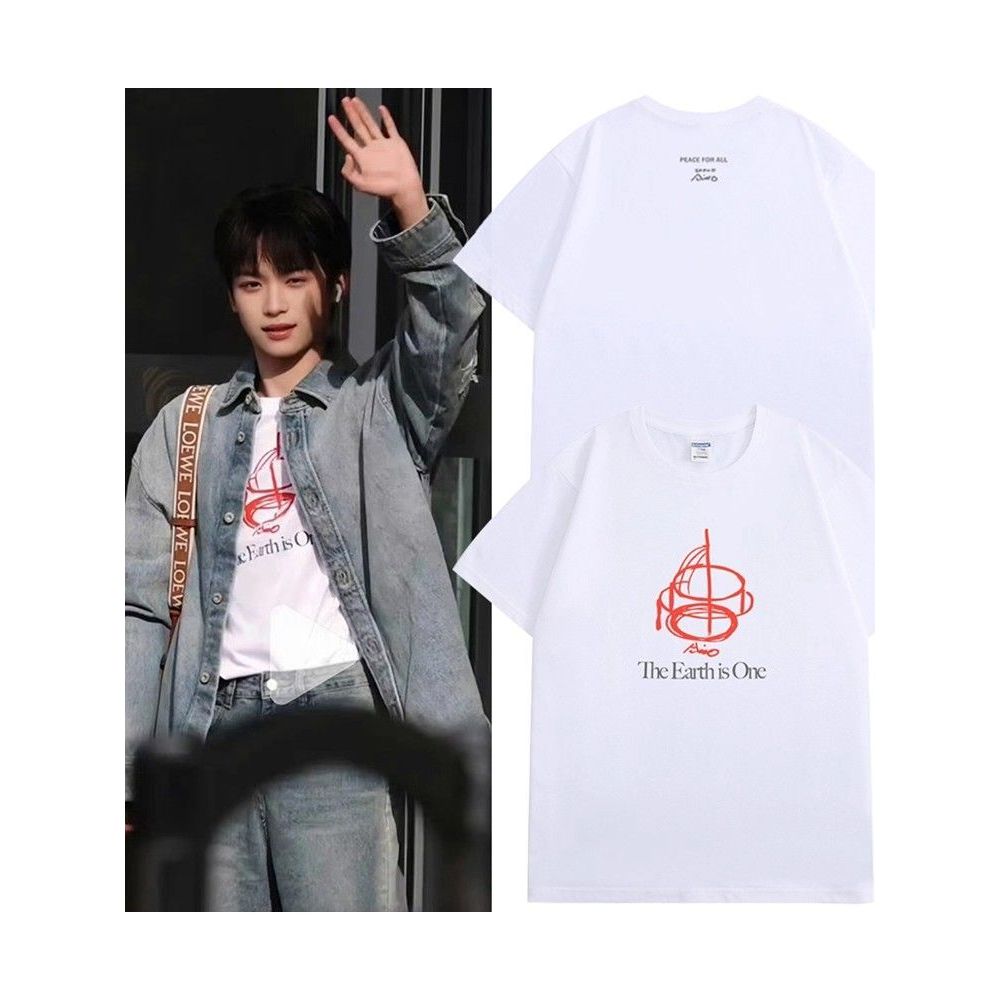 Ziyu World Peace Short Sleeve ut Co-Branded Tadao Ando The Earth is One Theme Top 6.4