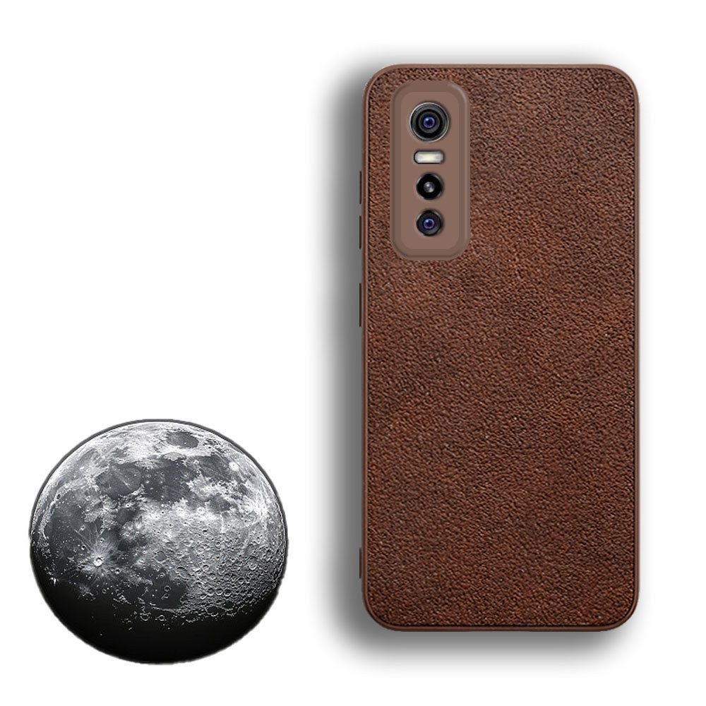 สําหรับ Vivo Y73s S7E V2031A V2031EA V2031A เนื้อยางหยาบ Retro เคสโทรศัพท์กันกระแทก Grip Slim ฝาครอบ