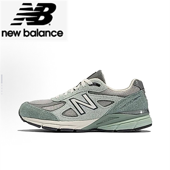 Whitaker Group x New Balance NB 990 V4 Low cut Running Shoes Grey Green ของแท้ 100 %