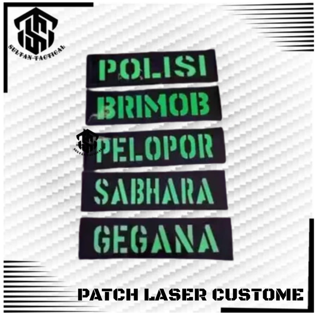 TNI POLICE BRIMOB ACCESSORIES I Patch Bodyvest Brimob และ Gegana เลเซอร์ตัดรุ่น