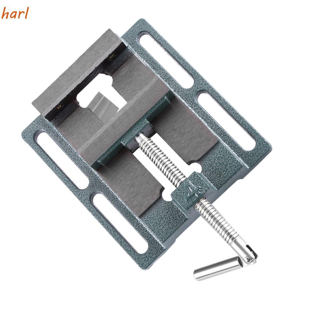 HARL Milling Vice, ปุ่มปรับเร็ว 4 "เปิดขนาดเจาะกด Vice, Professional เหล็กหล่อ Multi-Groove Vice Jaw