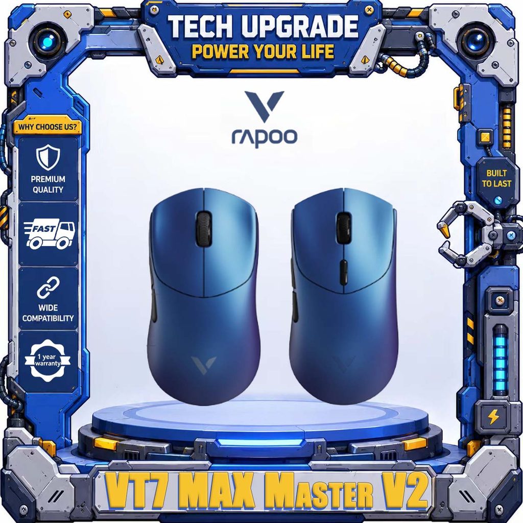 Rapoo VT7s/VT7 MAX Master V2 Dual Mode Dual 8K น้ําหนักเบา PAW3955 เมาส์สําหรับเล่นเกมไร้สาย