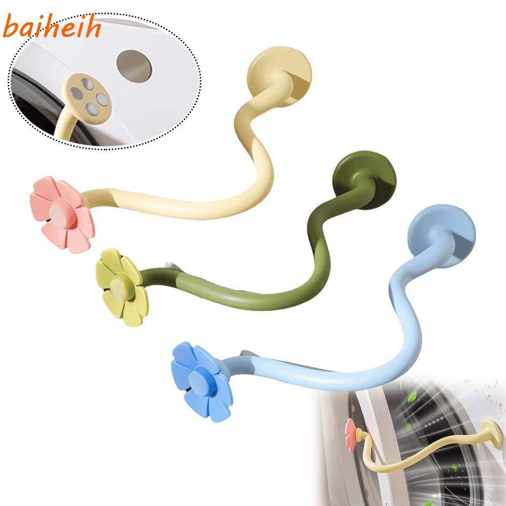 การซักผ้า BAIHEIH|แกนรองรับประตู, แม่เหล็กระบายอากาศและป้องกันโรคราน้ําค้างเครื่องซักผ้าประตู Prop-Stabilizer, ของขวัญระบายอากาศ Limiter วงเล็บซิลิโคนผู้ให้บริการสําหรับโหลดหน้า
