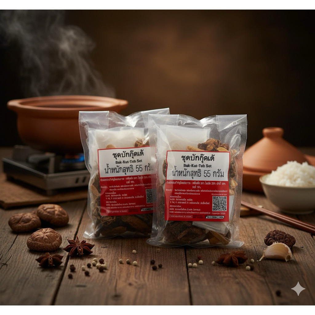 ชุดบักกุ๊ดเต๋ 55 กรัม Bak Kut Teh Set เครื่องเทศ ผงทำซุป ยาจีน เครื่องเทศ (ได้รับสินค้าตามตัวเลือก)...