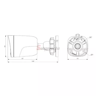 TC-C32ZN Spec:I3/E/Y/2.8mm / Tiandy กล้องวงจรปิด 2MP (Lens2.8mm) (PoE) IR Bullet Camera