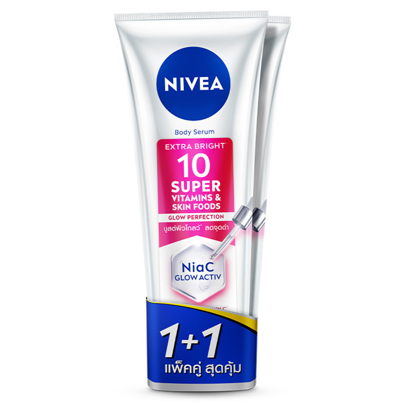 นีเวียเซรั่ม10ซูเปอร์ 300มล. แพค 2 Nivea Serum 10Super Vitamin 300ml. Pack 2 [หมายเลขบาร์โค้ด 8850029040165]