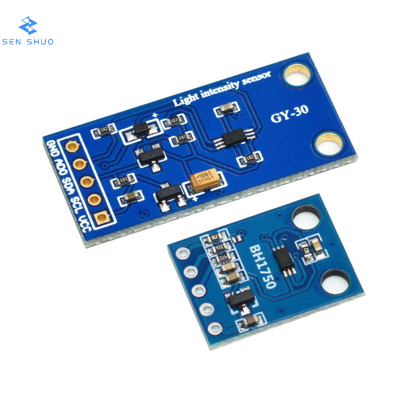 GY-302GY30 เซ็นเซอร์แสงความเข้มแสงแบบดิจิตอล BH1750FVI โมดูลรหัสเซ็นเซอร์แสงความแม่นยําสูง
