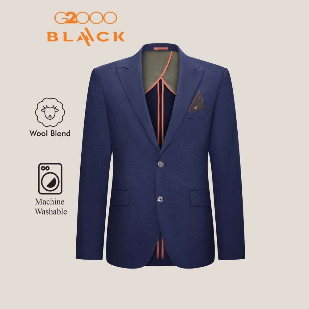 G2000 เสื้อสูทสำหรับผู้ชาย ทรง Smart Fit รุ่น 5141528277 สีกรมท่า