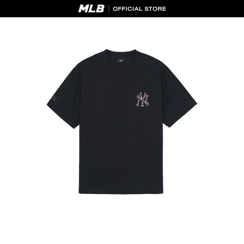 MLB เสื้อยืด ยูนิเซ็กซ์ Basic Colorful Crayon Logo Over Fit T-Shirts รุ่น 3ATSB1463 50WHS สีขาว