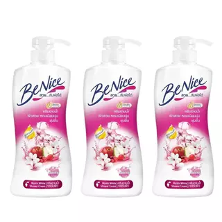 ( 3 ขวด ) Benice ครีมอาบน้ำบีไนซ์ 400มล.(หัวปั้ม) มีสีให้เลือกหลายสี