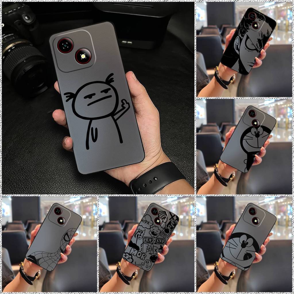 ป้องกันฝุ่นแฟชั่นออกแบบเคสโทรศัพท์สําหรับ ZTE Blade A35E กันน้ําสกปรกกันกระแทกเต็มห่อ Anti-knock ปกห