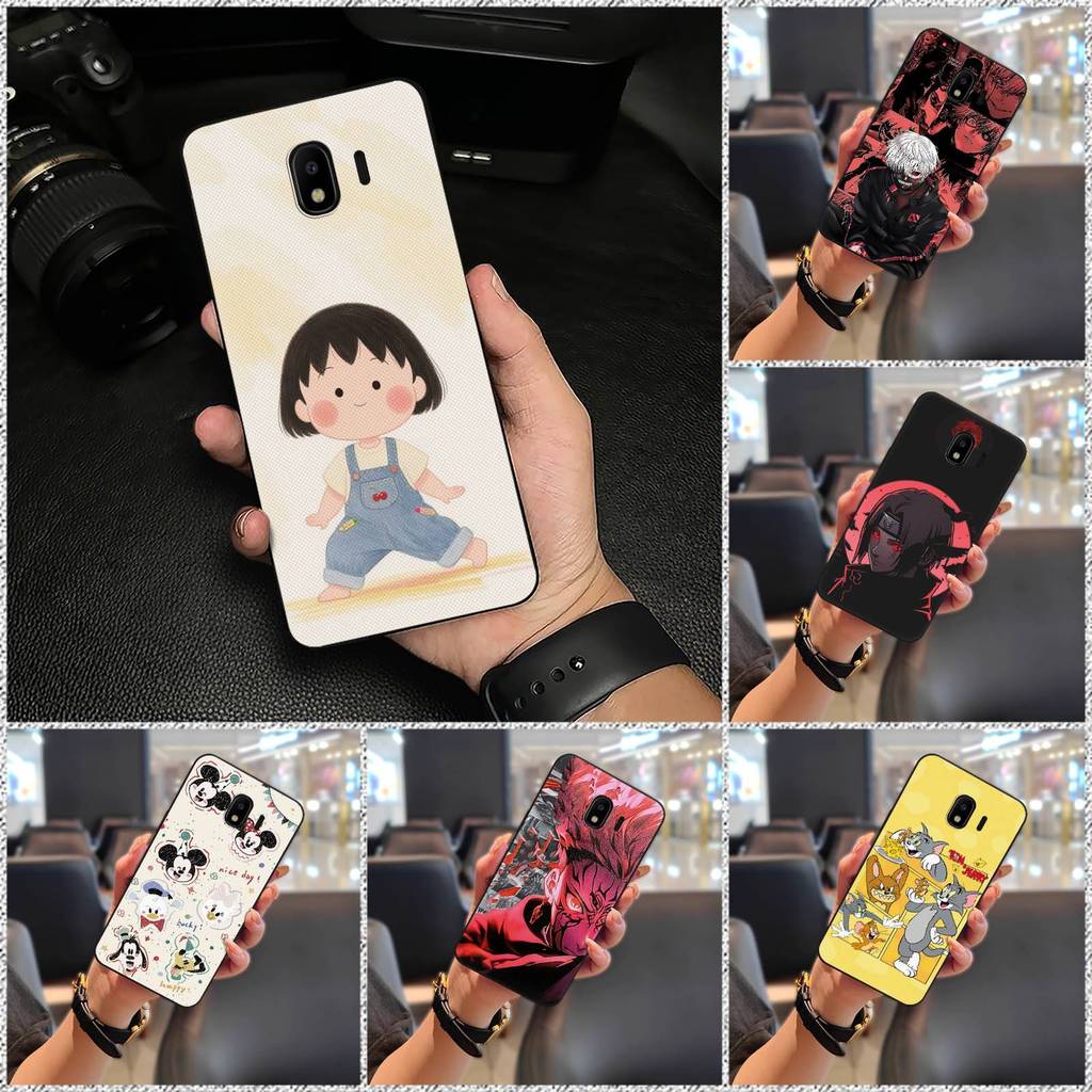 SAMSUNG ออกแบบแฟชั่นการ์ตูนเคสโทรศัพท์สําหรับSamsung Galaxy J4 2018/J400Fกันกระแทกป้องกันฝุ่นเต็มห่อ