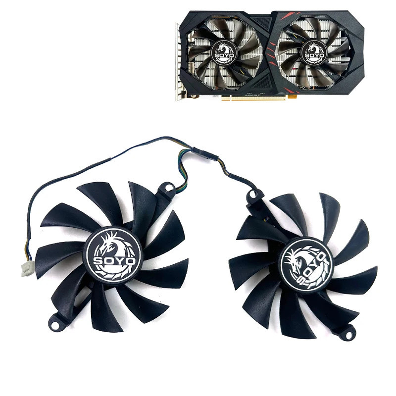 ใหม่พัดลมระบายความร้อน 85 มม.4pin AMD RX 6600M gpu พัดลมสําหรับ SOYO RX6600M ส่วนประกอบเดสก์ท็อป PC 