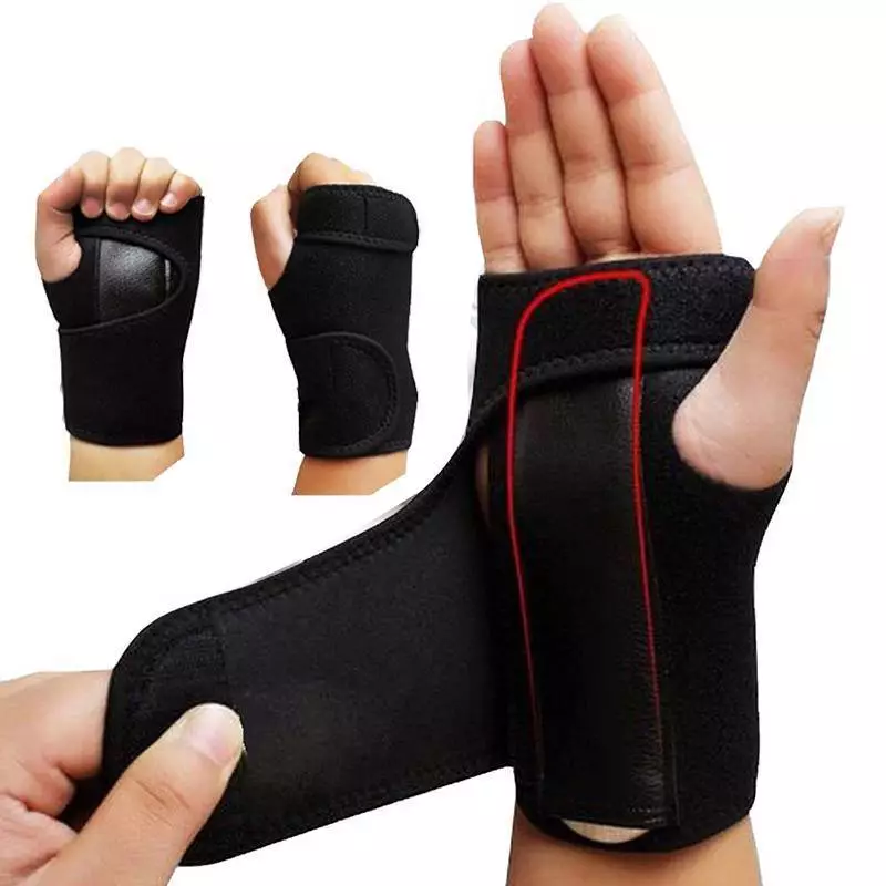 SUPERAF COD ที่พยุงข้อมือบรรเทาปวด โลหะ เฝือกข้อมือปรับได้ สายรัดนิ้วหัวแม่มือล็อกแน่น