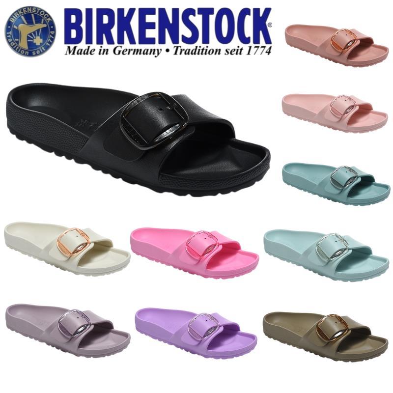 Birken&Stock ใหม่ขนาดใหญ่ปุ่มผู้หญิง EVA แฟชั่น Madrid รองเท้าแตะชายหาดสายเดี่ยว 35-42