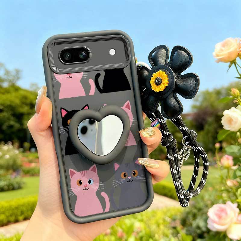 3ชิ้น(เคสโทรศัพท์แมวน่ารัก+เชือกเส้นเล็กดอกไม้+ขาตั้ง) เหมาะสําหรับGoogle Pixel 7A/Pixel 7 Pro/Pixel 8/Pixel 8A/Pixel 8 Pro/Pixel 9 Pro/Pixel 9 Pro XL/Pixel 9 Pro/Pixel 9 Pro/Pixel 9 Pro/Pixel 9 Pro/Pixel 9 Pro/Pixel 9 Pro/Pixel 9 Pro/Pixel