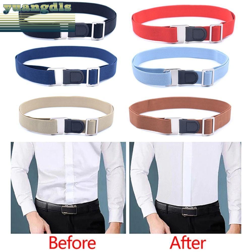 YUANG เสื้อ Stay Best เข็มขัด, Tuck It เข็มขัดริ้วรอยเสื้อผู้ถือสายรัด, Universal Lock เข็มขัดปรับเสื้อลื่น Stay ผู้ชายผู้หญิง