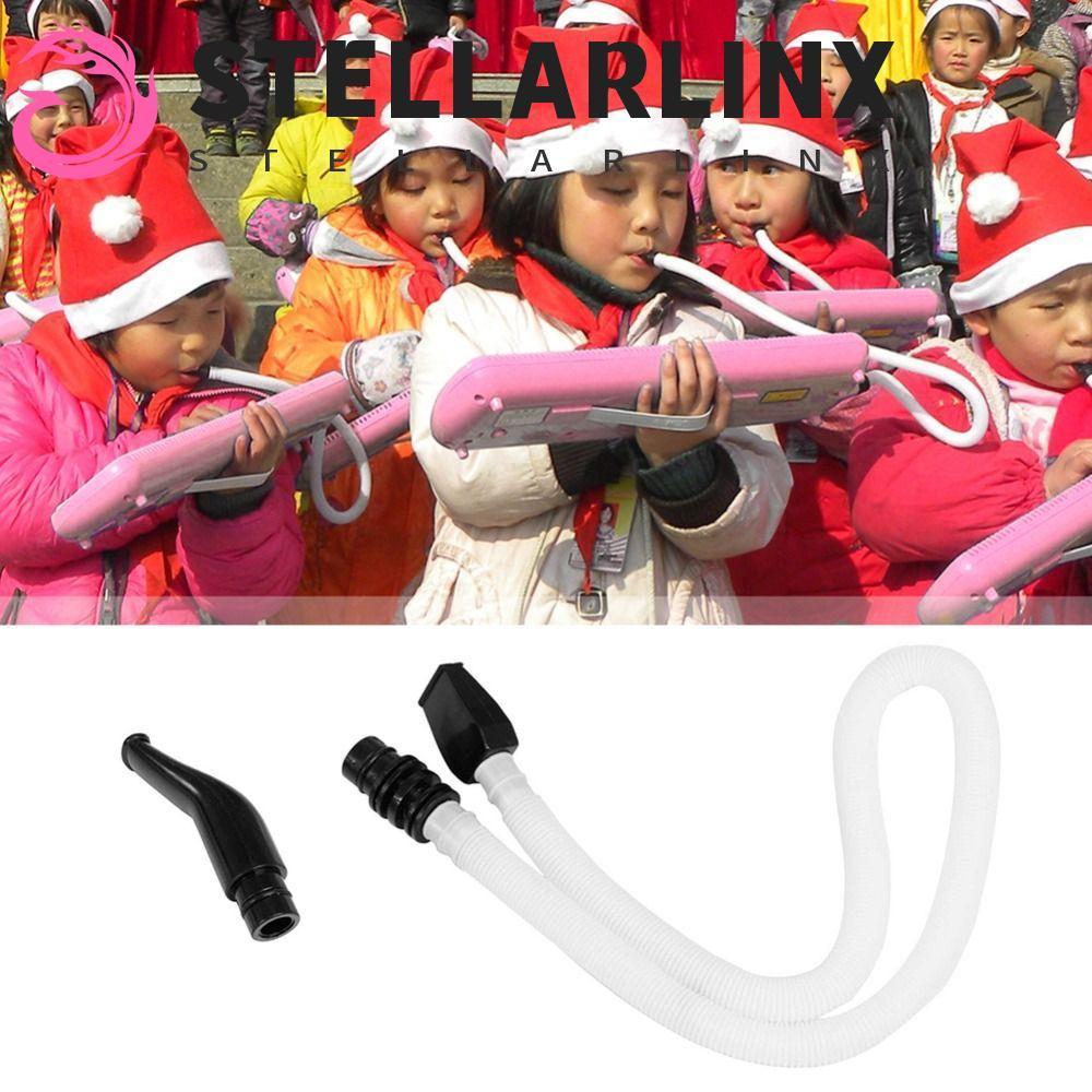 STELLARLINX Melodica ยืดหยุ่นหลอด,ยืด ABS Melodica ปากหลอด,เปียโนอุปกรณ์เสริมเรซิ่นสกุลเงินเปลี่ยน Pianica Mouthpiece Blowpipe