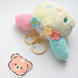 ผู้ถือบัตรตุ๊กตาตุ๊กตาจี้พวงกุญแจกระเป๋าใส่เหรียญสาวน่ารักผู้ถือบัตรตุ๊กตาการจัดเก็บ
