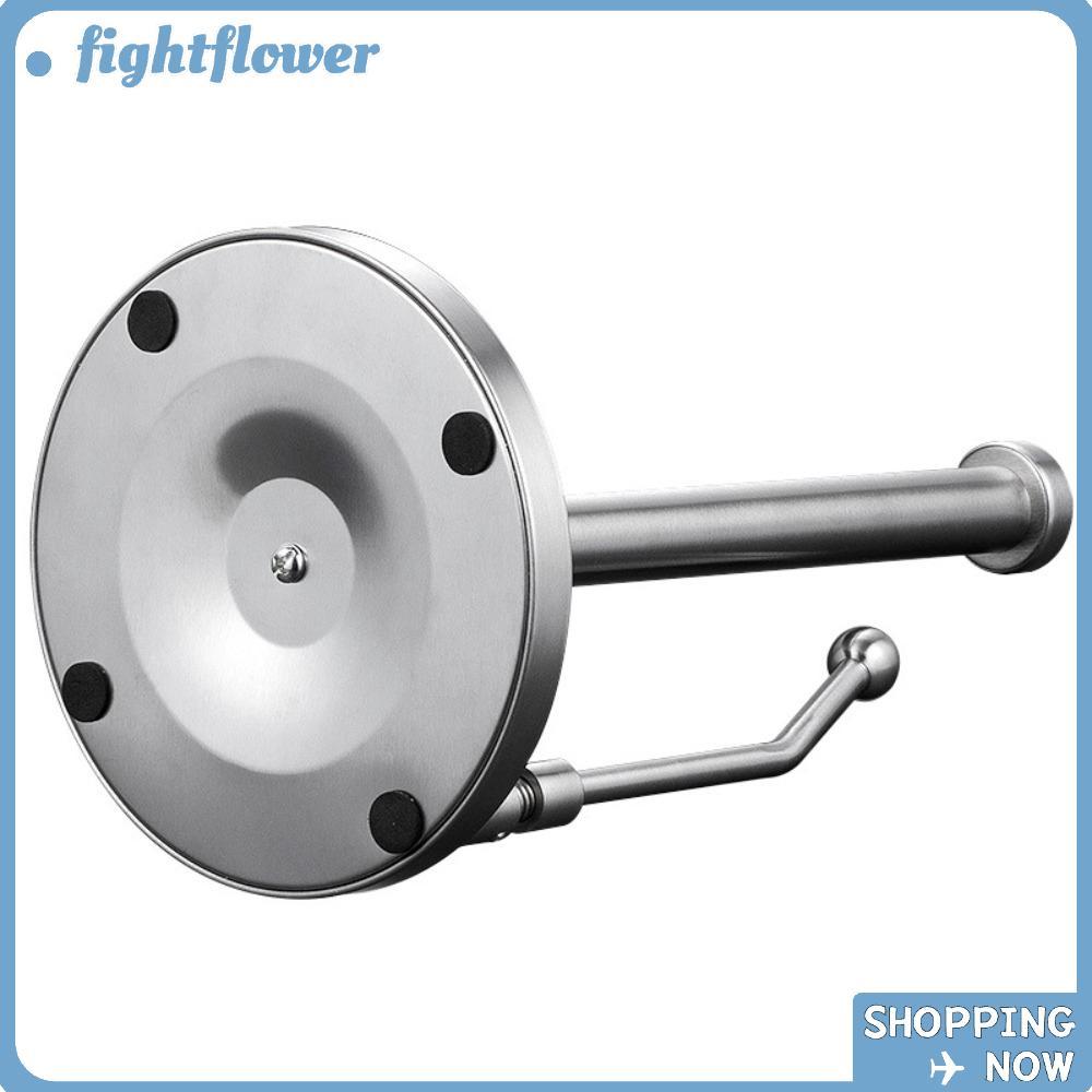 ราวแขวนผ้าเช็ดตัวครัว FIGHT, ที่ใส่ม้วนกระดาษแนวตั้งไม่มีการเจาะ, ฐานกันลื่น สแตนเลสสปริงแท่งบีบอัดกระดาษดูดซับน้ํามันชั้นเก็บครัว