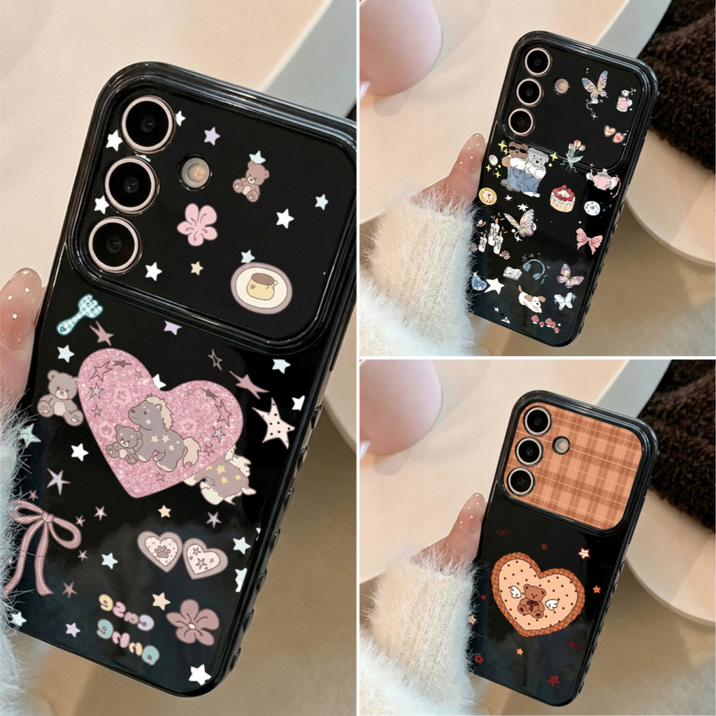 Heart Bear เคส For Samsung A57 A17 A07 A27 A06 A16 A35 A36 A56 A54 A37 A05 A55 A12 A13 A05S เคสโทรศัพท์ เคสมือถือ Case