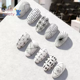 [Kpt-t] 5PCS Nail Art Liner แปรงขนาดภาพวาดเล็บออกแบบปากกา 4/8/12/20/25 มม.เครื่องมือสําหรับเส้นยาวรายละเอียดบางปากกาแต่งเล็บ [ใหม่]