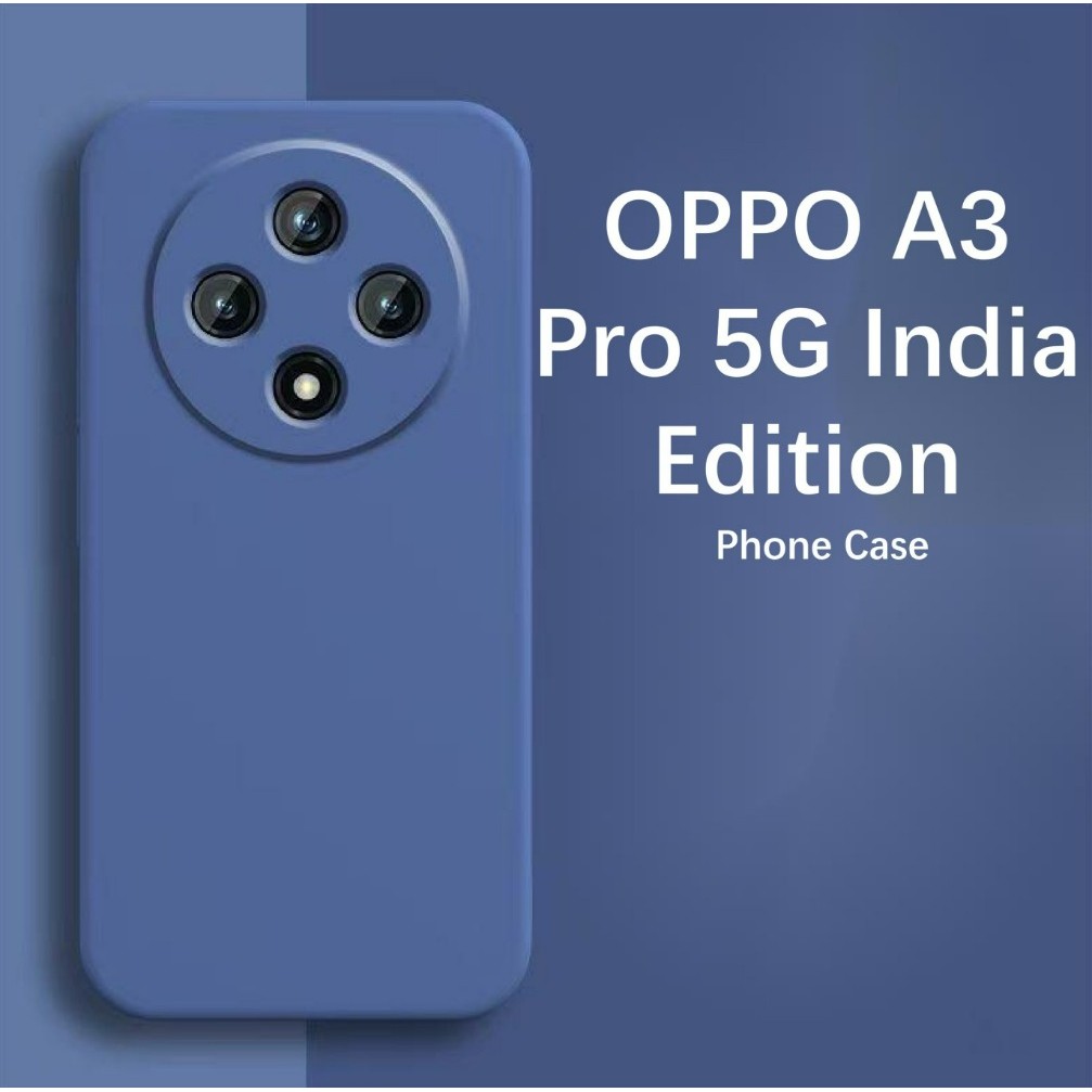ture star สําหรับ OPPO A3 Pro 5G India Edition กรณีป้องกันการล่มสลายซิลิโคนกรณีเต็มรูปแบบคลาสสิกสีทึ