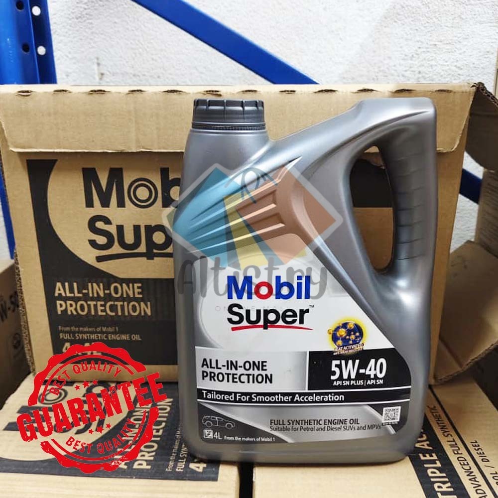 MOBIL SUPER ALL-IN-ONE PROTECTION 5W-40/ 5W40 FULLY SYNTHETIC ENGINE OIL 4L