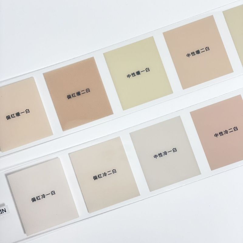 ผิวTest ผิวการทดสอบร้อนและเย็นสีผิวการวินิจฉัยสีการ์ดภาพผู้จัดการเครื่องมือมืออาชีพ 5-25-21