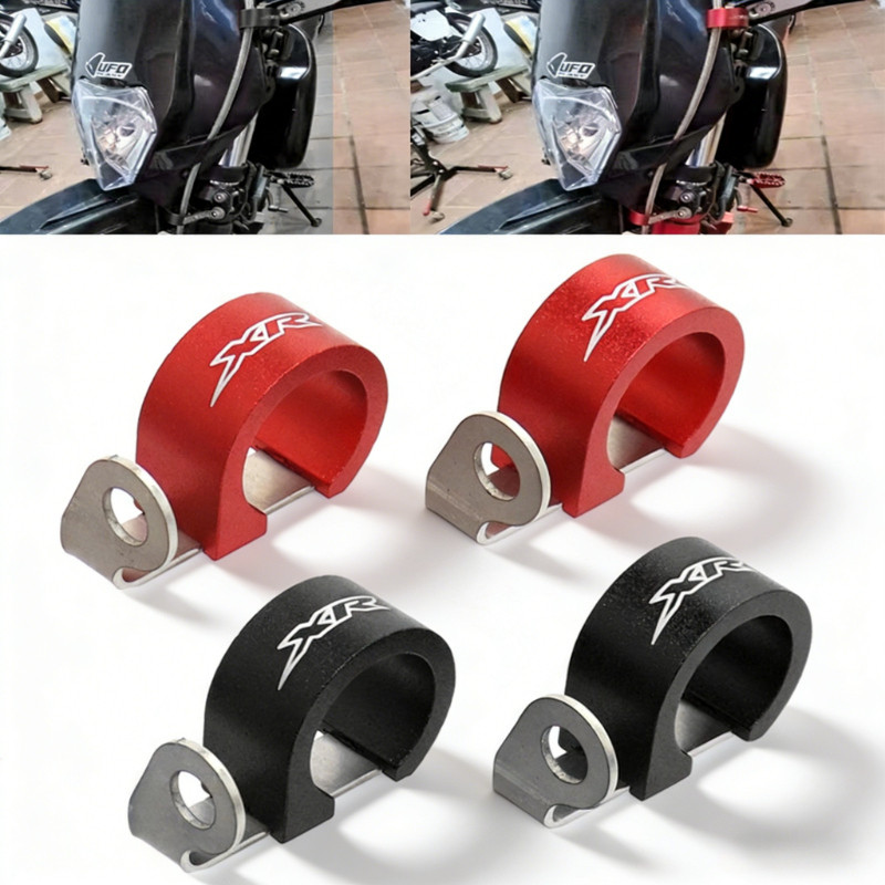 สําหรับ Honda XR250L XR250R XR650R XR650L XR250 XR400 XR600 XR สายเบรคท่อ Clamp สําหรับ Honda XR250L