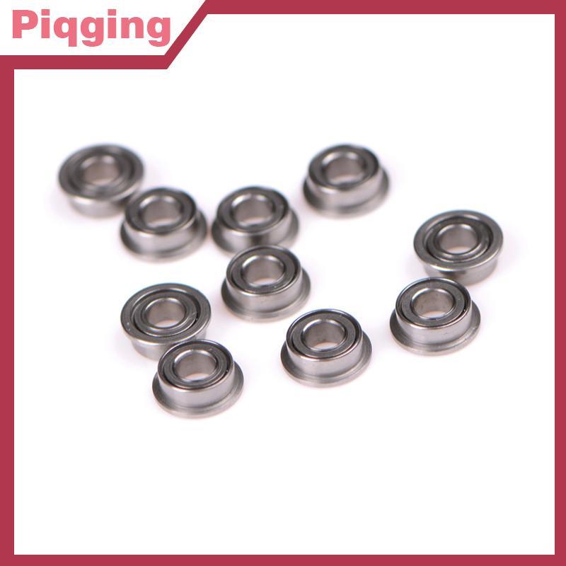 Piqging 10PCS MF63zz Mini Metal Double Shielded Flange Ball Bearings (3mmX6mmX2.5mm) TH