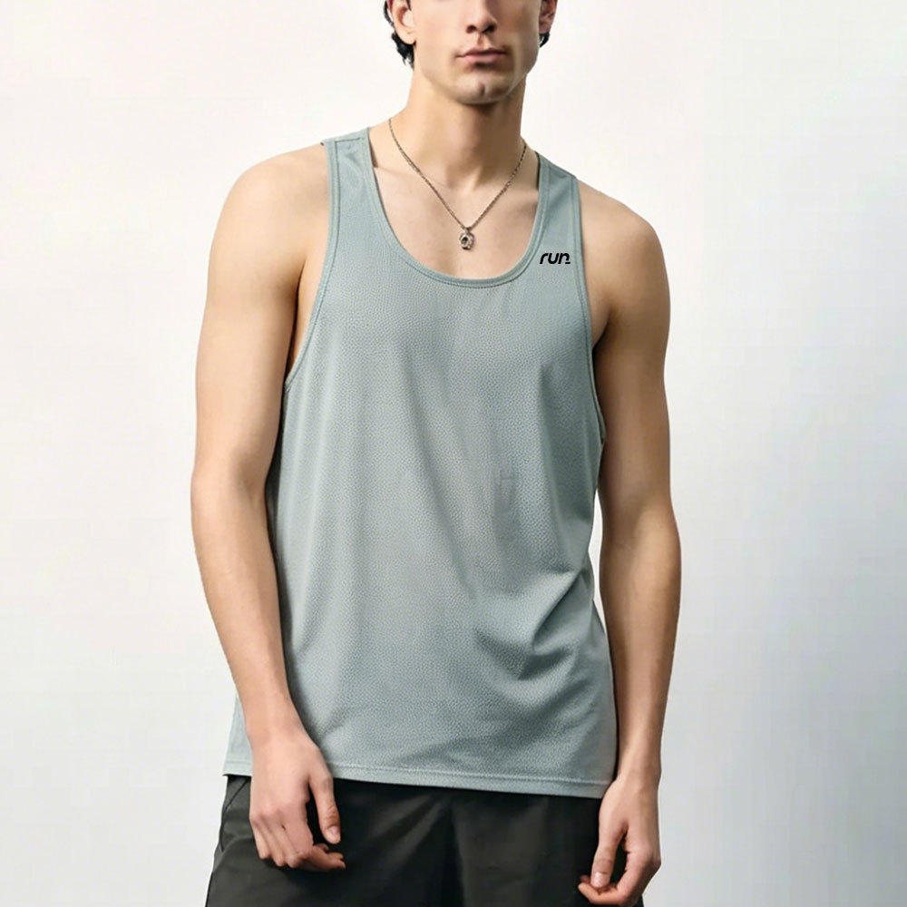 Marathon Men Running Tank Top Mens Breathable Sports Vest Quick-Dry