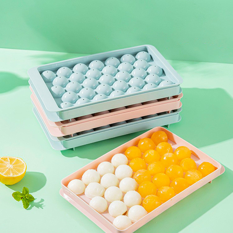 น้ำแข็งน้ำแข็งก้อนกลมน้ำแข็งก้อน 33 ช่องกล่องพลาสติกขายร้อน Ice Mold Ice Gods Ice Block Ice Gods