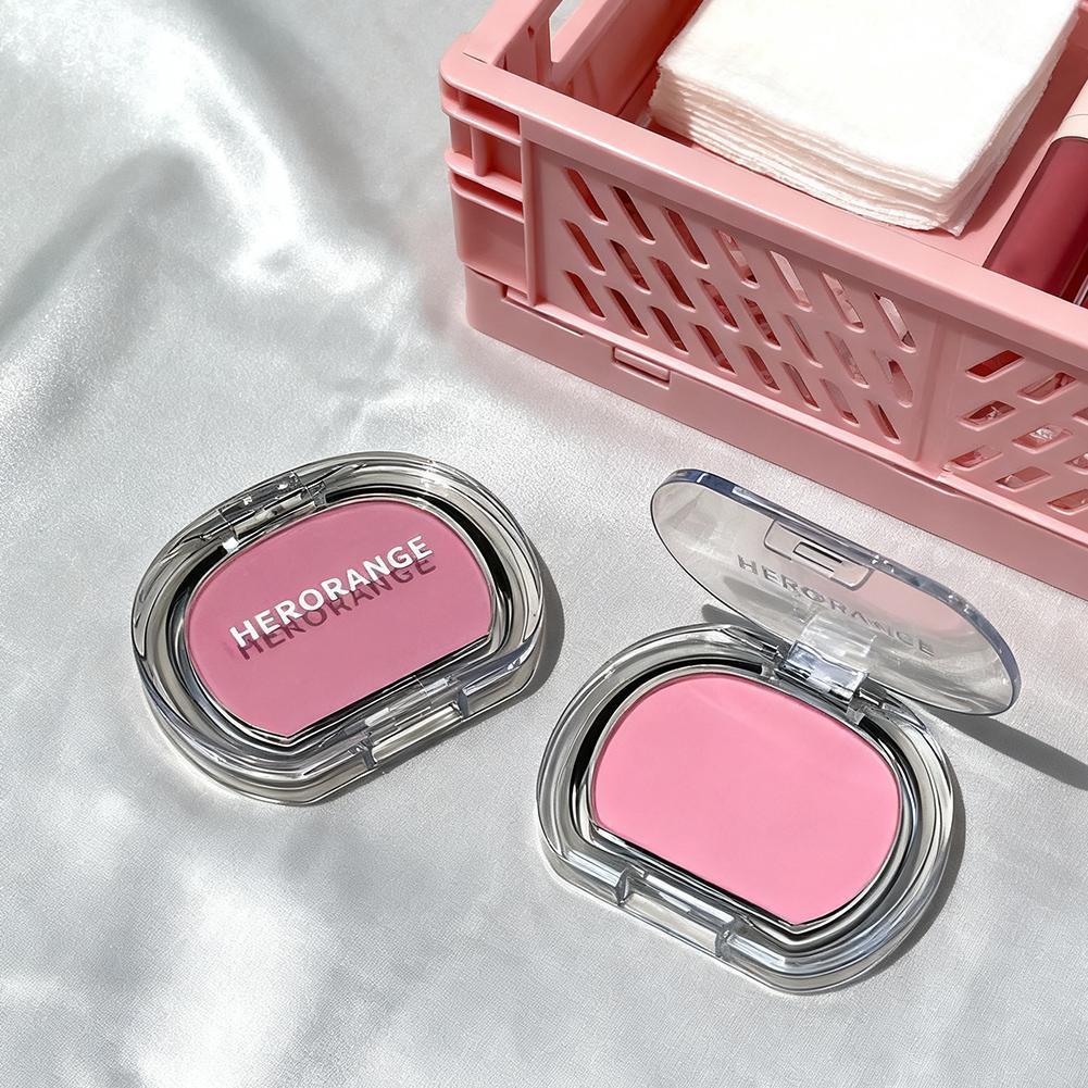 Herorange Matte Monochrome Powder Blusher Natural Color Blush พาเลทติดทนนาน E1k8