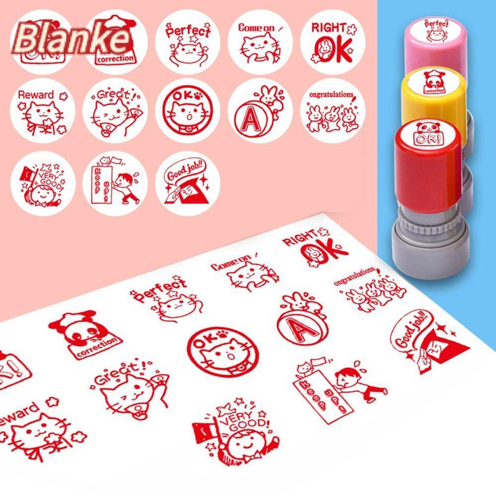 BLANKE ครู Encourage แสตมป์, DIY Scrapbooking Seal อิโมติคอนรางวัลซีล