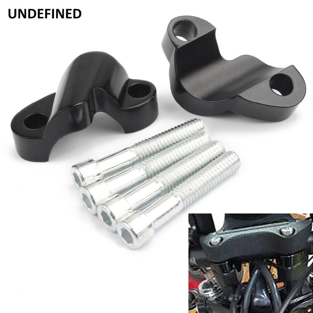 B 1'' 25MM Handlebar Riser Spacer Kit 1/2'' Heighten Block Extension For Harley Sportster XL1200X XL