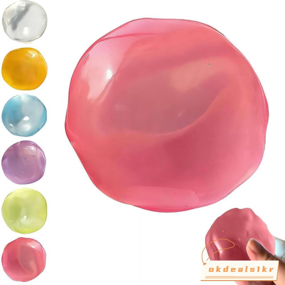 IOKDEALS1 Coconut Oil Stress Ball, Soft Non-rebound Squeeze Sensory Fidget Ball, ของขวัญความเครียดบรรเทา Shapeable Decompression Pinch ของเล่นสําหรับเด็กผู้ใหญ่