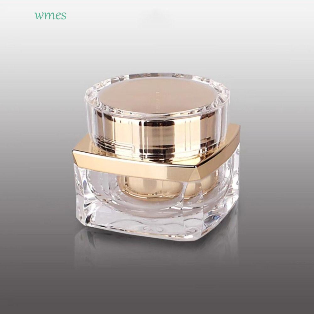 WMES1ZA Face Cream Pots, Luxury 5-50g Lotion Vials, Makeup Storage Vials Lip Balm Empty Gold Purple 