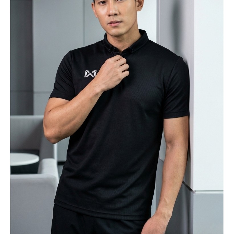 👕【 เสื้อโปโล】 เสื้อโปโล WARRIX เสื้อยืดคอปก POLO WARRIX เสื้อโปโลสีดํา Warrix S-3XL