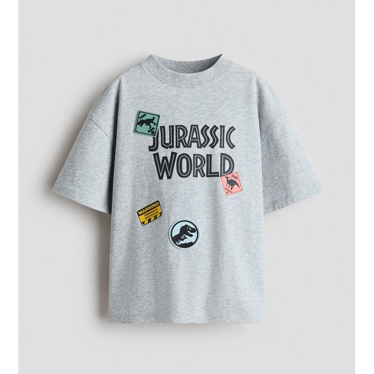 H&M(เอชแอนด์เอ็ม) เสื้อยืดพิมพ์ลายแบบโอเวอร์ไซส์ เด็กผู้ชาย 1269368_8