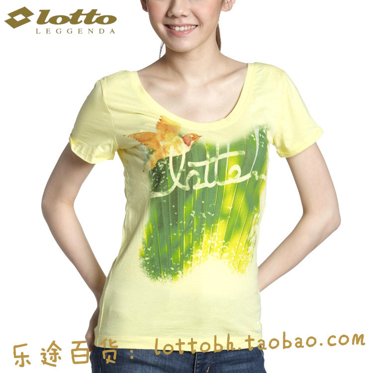 LOTTO LOTTO เสื้อยืดแขนสั้นกีฬาผู้หญิงสไตล์ใหม่ ETSG034-1