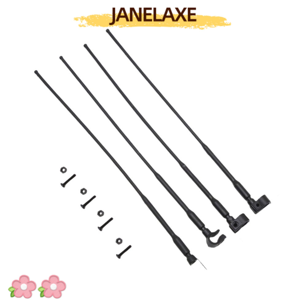 JANELAXE932JN สัญญาณสาย,พลาสติก RC Crawler เสาอากาศ,สีดํา 1/8 1/10 จําลองอะไหล่อัพเกรด RC รถอุปกรณ์เ