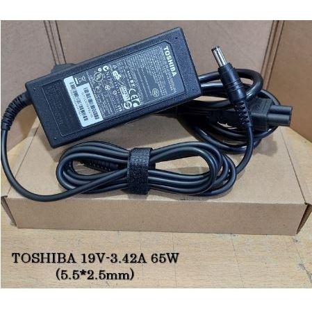 อะแดปเตอร์ชาร์จ toshiba ของแท้ 19V 3.42A C640 L640 L730 L745 C800 C840 L10 L510 T135 C40 M35X M40X B