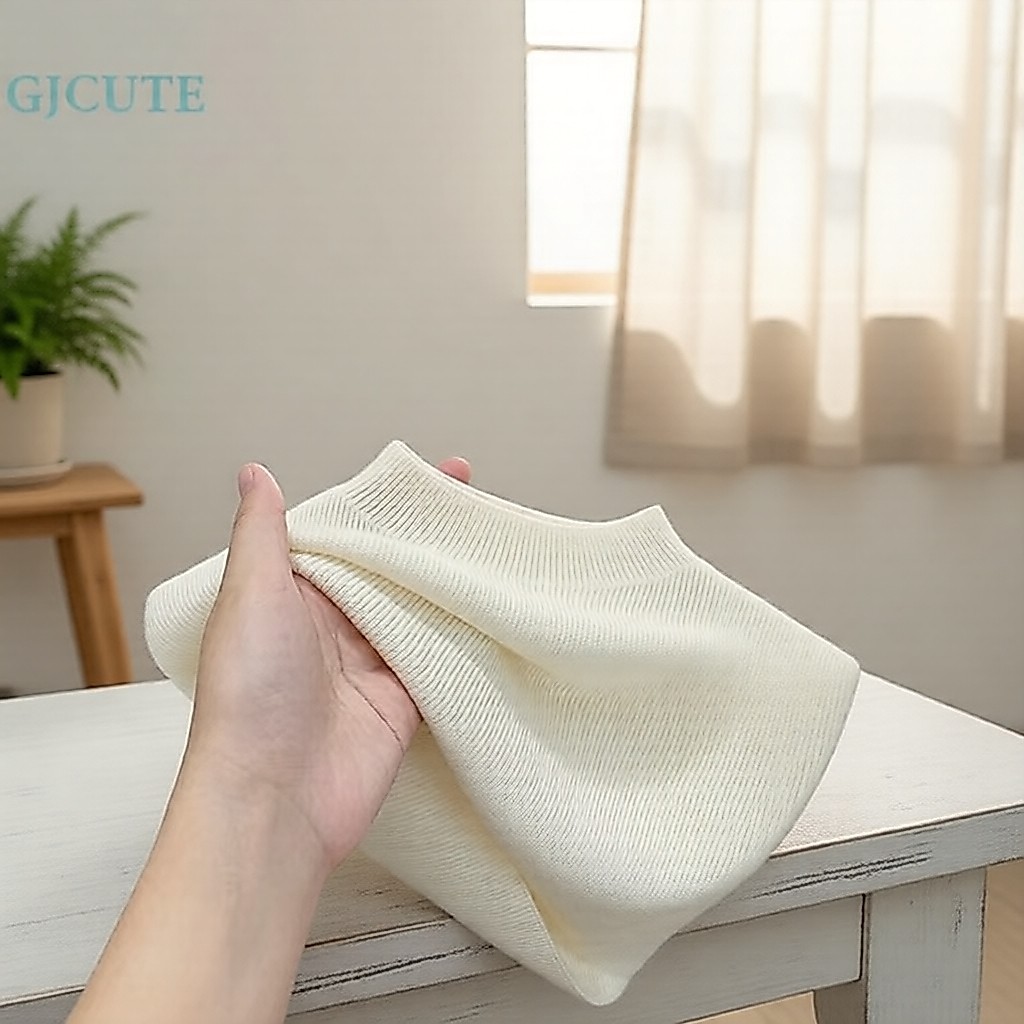 เสื้อแขนกุดถักสําหรับผู้หญิง GJCUTE ทรงสีพื้น คอเต่าครึ่งตัว สไตล์ลําลอง เหมาะสําหรับฤดูร้อน WTD