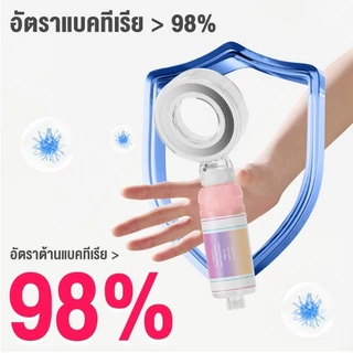ฝักบัวอาบน้ำแรงดันสูง มีกลิ่นกุหลาบ ผ่อนคลายผิวใช้งานในห้องน้ำ พร้อมส่งจากไทย COD
